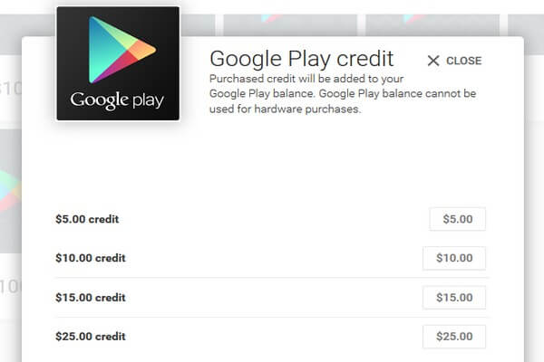 free $5 google play code