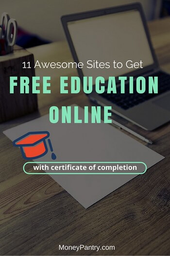 certificate education courses moneypantry learn completion places take learning math college classes freebies