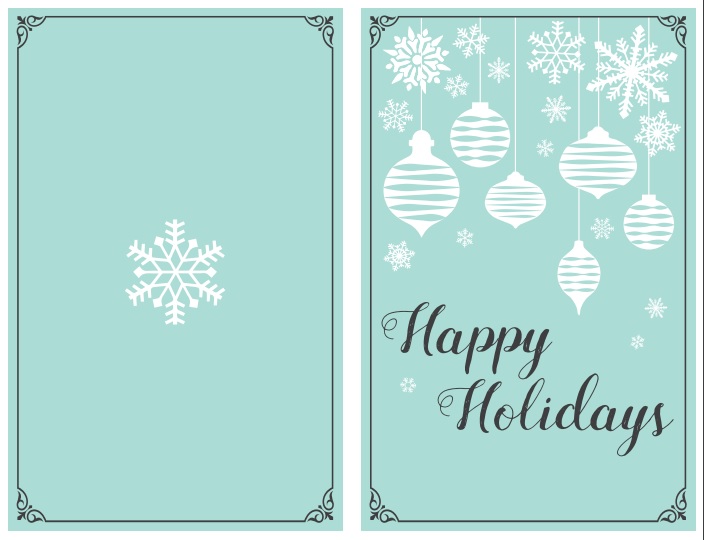 Free Printable Happy Holiday Cards