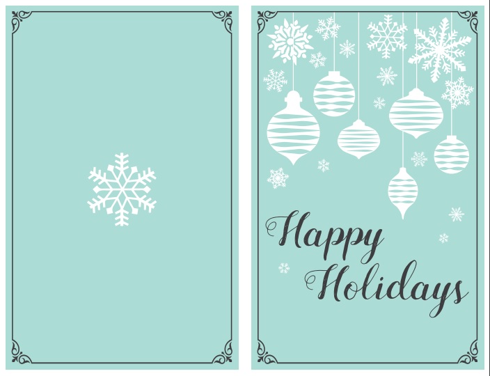 free christmas card template download photo collage