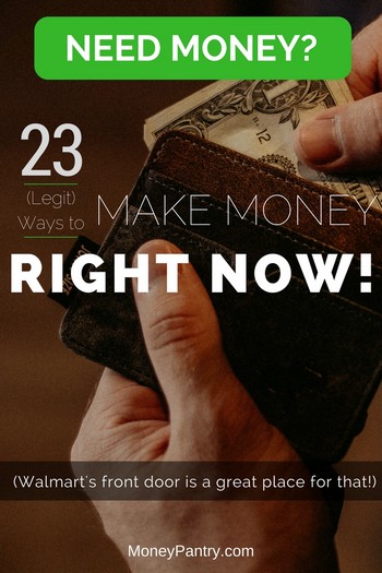 Need money today or tomorrow? With some of these methods you can get money in your hand within the next few hours...