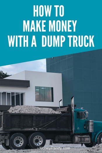 Learn how to make money with a dump truck A dump truck hauling construction load