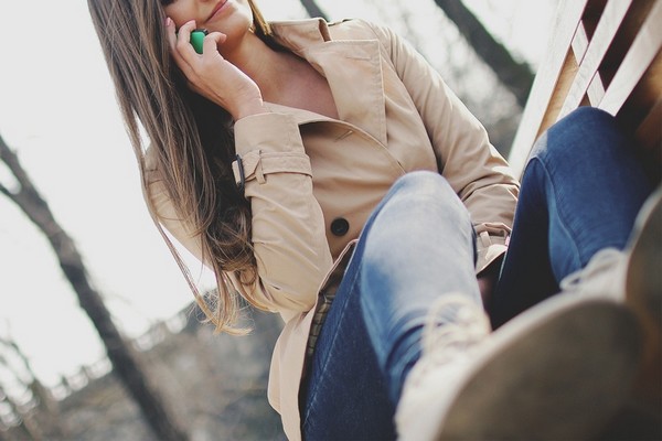 woman on the smartphone