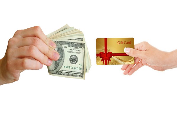 exchanging giftcard for cash