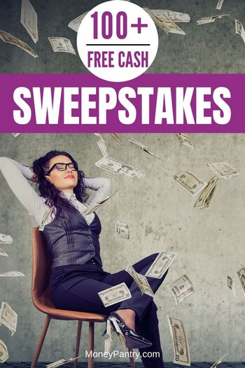 Here are real cash sweepstakes that you can enter for free and win money (some instantly!)...