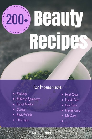 200+ Recipes for making homemade health & beauty products