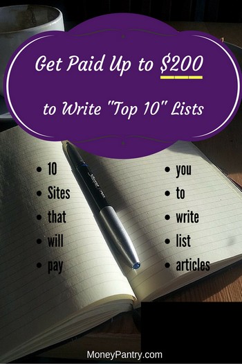 These 10 sites will pay you up to $200 to write "top 10" lists