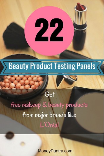 Become a beauty product tester and get free makeup and other beauty products