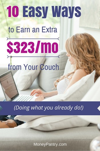 Want to earn some extra money while watching TV or relaxing on the couch? How does an extra $323 a month sound? Here is how you can do that...