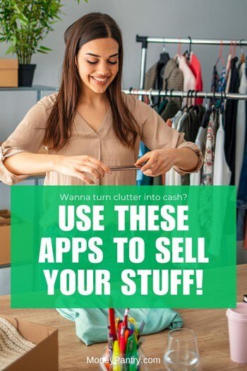 Using app to sell used items