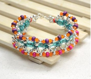 boho-cuff-bracelet-with-turquoise-and-wood-beads