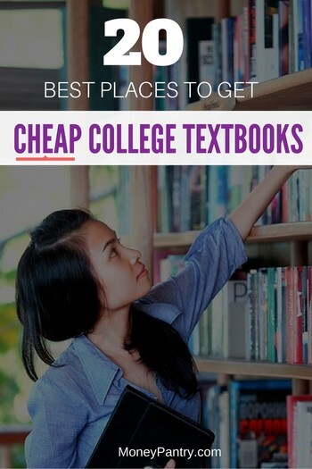 At some of these places you can get textbooks for up to 75% off!