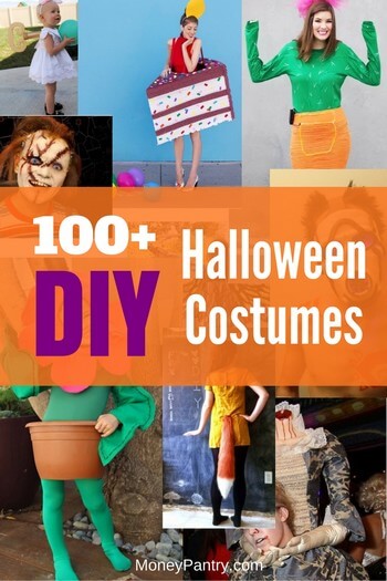 Awesomely cheap and easy to make Halloween costumes for adults and kids.