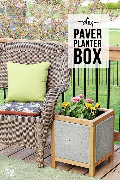 DIY Paver Planter Box