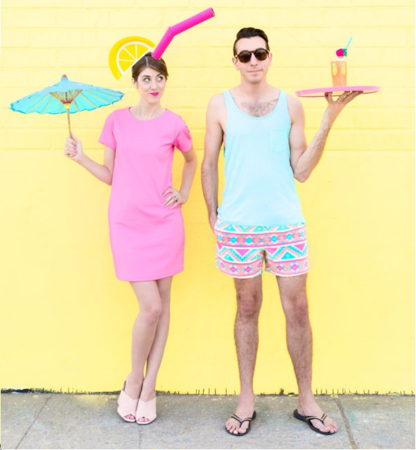 diy-tropical-drink-and-pool-boy-couples-costume