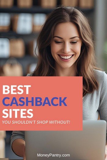 Woman shopping online on laptop representing best cashback sites in 2025