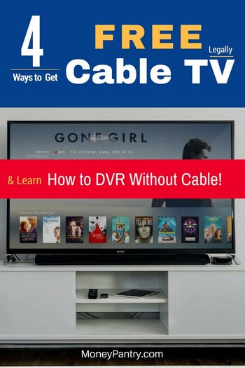 4 Ways you can get free cable TV (basic and some premium channels) for free.