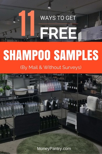 You don't have to fill out surveys to get these shampoo bottles in the mail!