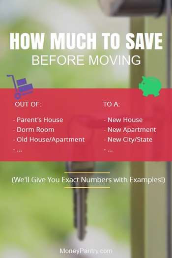 Do you know what's a good amount of money to have saved up before moving?