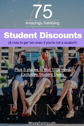 Are you using these student only deals and discounts to save money?