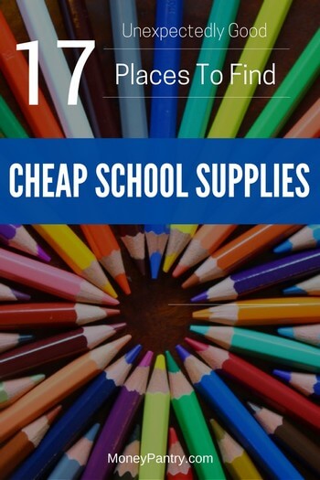 These are surprisingly great places you can find cheap school supplies.