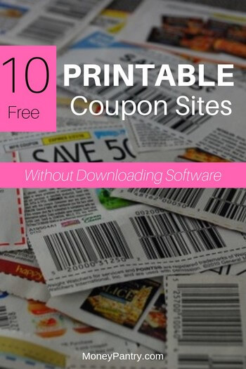 Use these free coupon sites to print coupons without downloading anything...