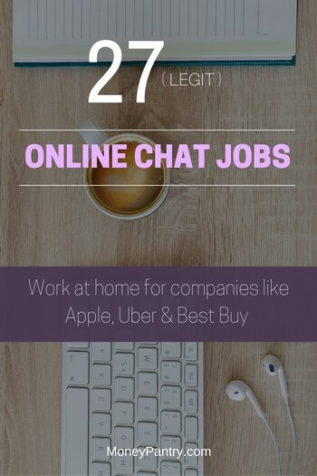 Online chat work from home