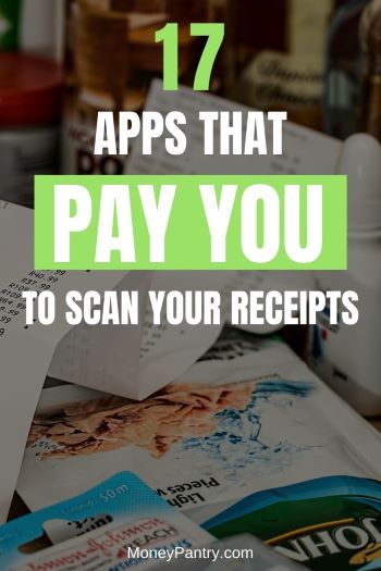 Take pictures of your receipts and get money from these apps...