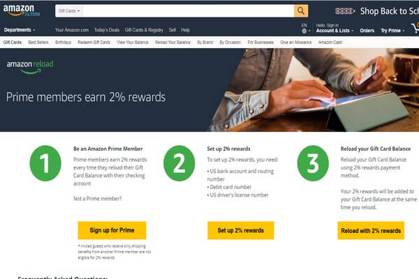 Amazon Prime Reload: Earn 2% Cashback on Amazon (Without a Credit Card!)