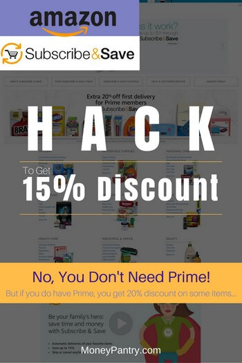 Amazon Subscribe And Save Review How To Get The Best Deals A 15 Discount Hack Moneypantry
