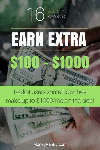 Here are 16 ways Reddit users earn up to $1000 a month in their free time on the side...