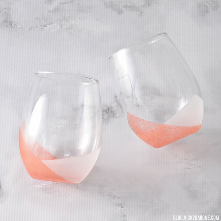 Color Block Frosted Tumblers