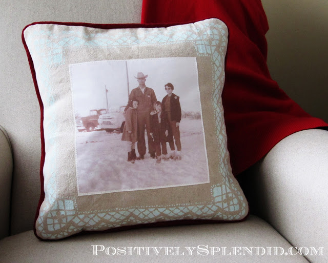 Vintage Photo Pillow