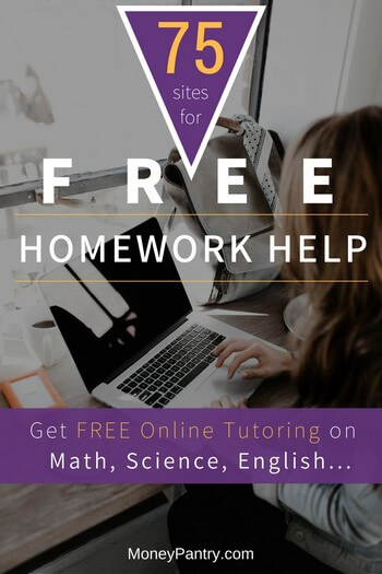 Get help with your homework (on any subject, math, English, Science and more) online without paying a single penny. The best thing about #9 is...
