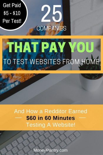 These companies will pay you to test websites from home. A truly fun way to make money at home without investment or expertise...