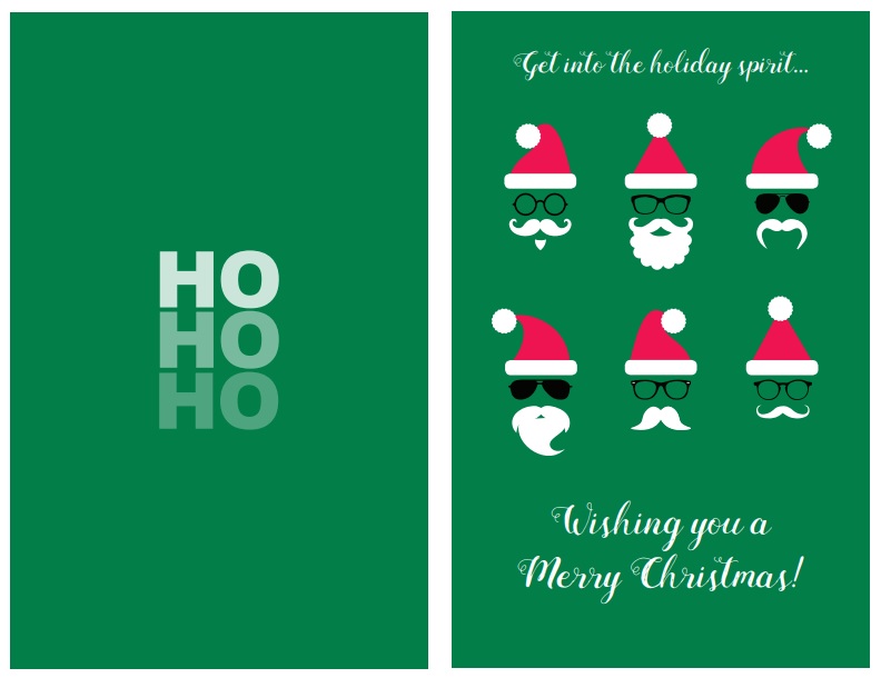 free christmas card templates