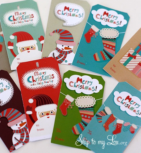 Editable From Santa Christmas Gift Tags, Holiday Secret Santa Gift Tags,  Customizable Christmas Gift Tags Instant Download id:5492832 
