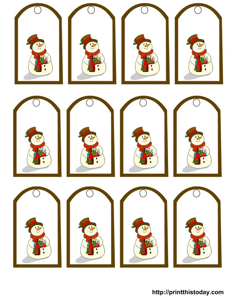 12 Vintage/Retro/Rustic Personalised Christmas Tags Present Parcel Label Gift 
