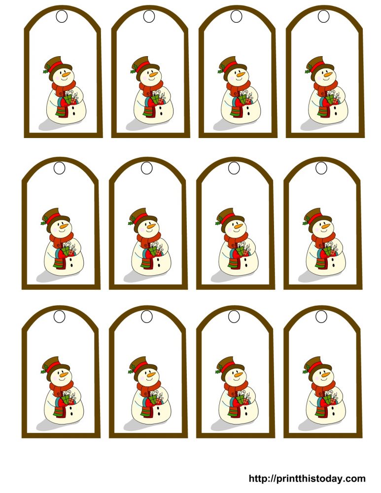 47 Free Printable Christmas Gift Tags (That You Can Edit and