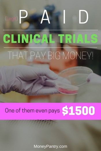 This is a constantly updated list of open medial studies by major universities, hospitals and research labs that pay you in cash to participate...