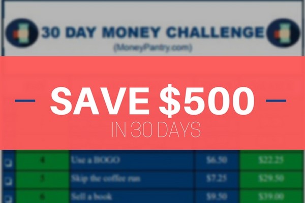 30 Day Money Challenge: How to Save $500 in 30 Days (Download & Printable PDF Chart)