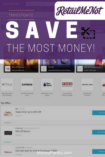 Here's how to correctly use coupons, cashback and gift cards from RetailMeNot to save $1000s...