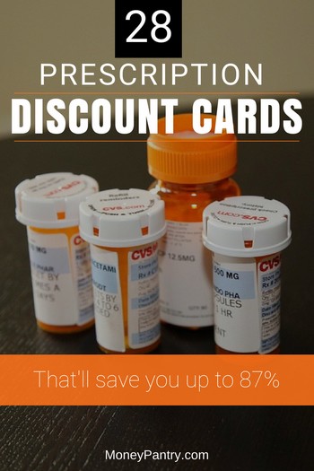 28 Best Prescription Discount Cards Save Up To 87 On Drugs At Your Local Pharmacy Moneypantry