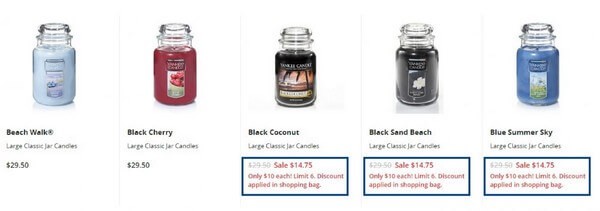 Large Yankee Candle on sale