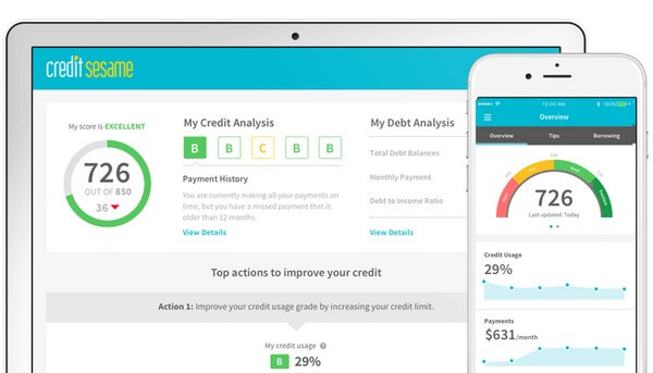 Credit Sesame uses TransUnion for pulling your credit info