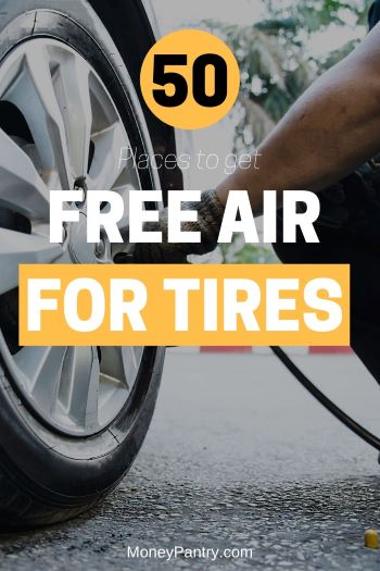 Got a deflated air? Use these places to get 100% free air for your tires (gas stations & other places with free air pumps) ...