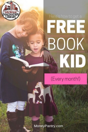 Get free kids books in the mail once a month by registering for Dolly Parton's Imagination Library program. Here's how...
