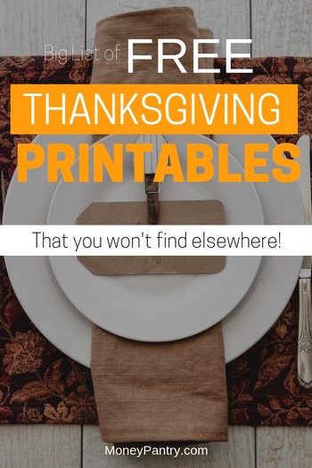 110 Best Free Thanksgiving Printables (Cards, Decorations, Games, Coloring  Pages, Worksheets) - MoneyPantry