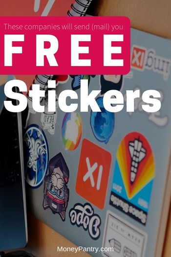These companies will send you stickers for free (in the mail). To get them, do this...