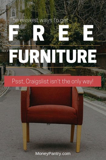 23 ways to get free furniture (places near you!) - moneypantry